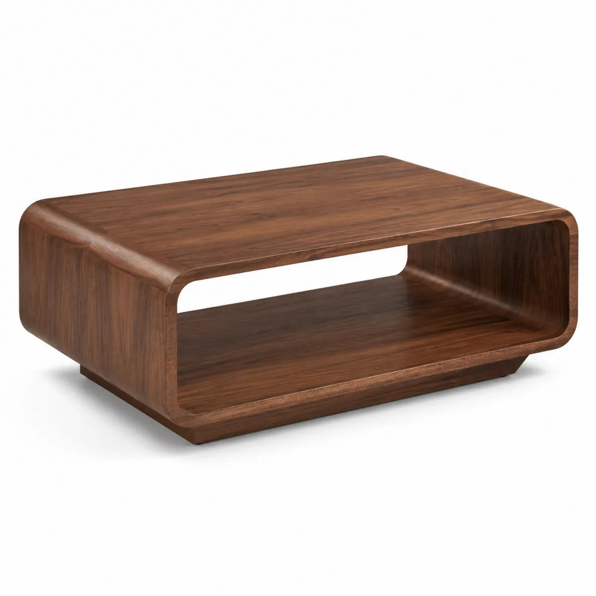 Stolik kawowy z drewna orzechowego 100x60x30 cm