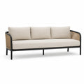 Trzyosobowa sofa ogrodowa z aluminium i poliestru