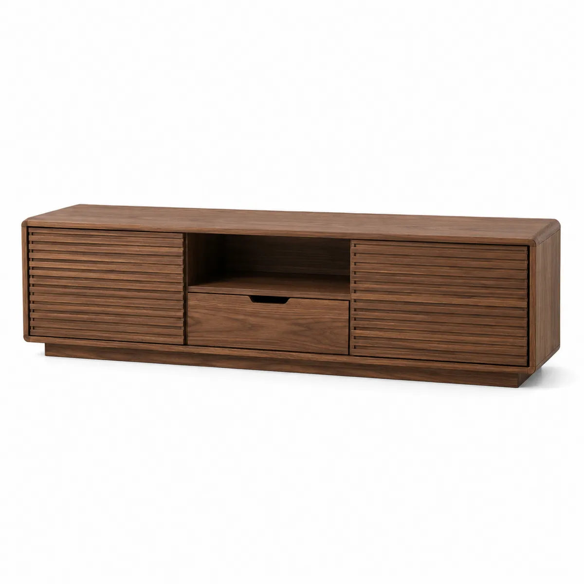 Drewniana szafka RTV 180x45x40 cm brązowa